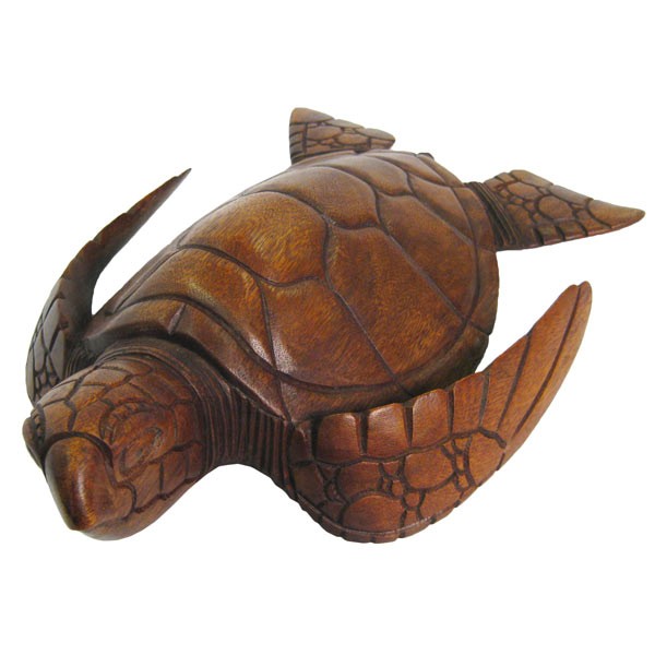 Wooden Turtle 30Cm - Click Image to Close